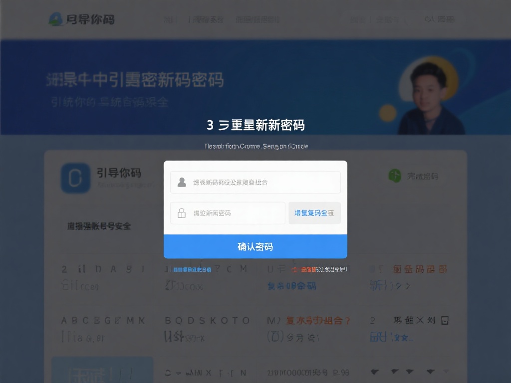 第三步：重置新密码
输入验证码后，系统会引导你进